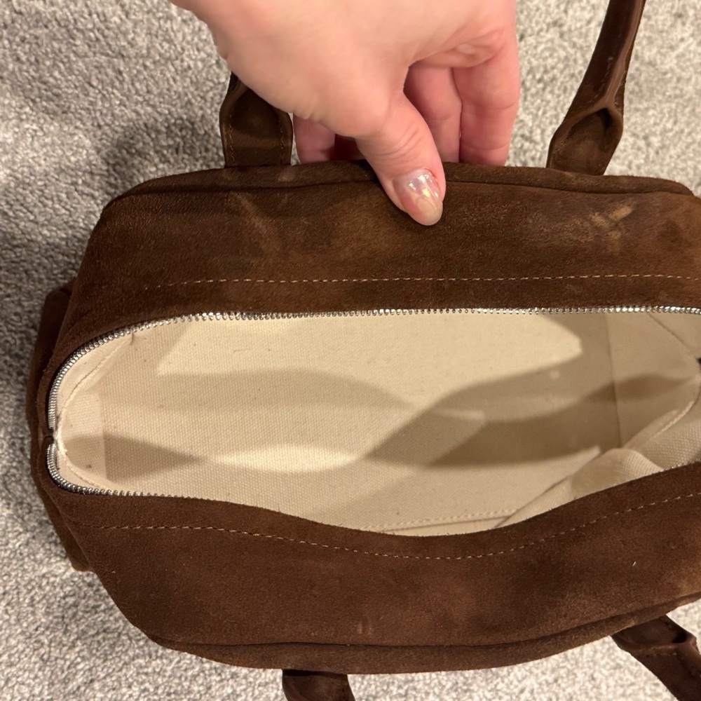 Nothing Written Suede Brown mini golf bag in cocoa dark brown worn once - Picture 10 of 11